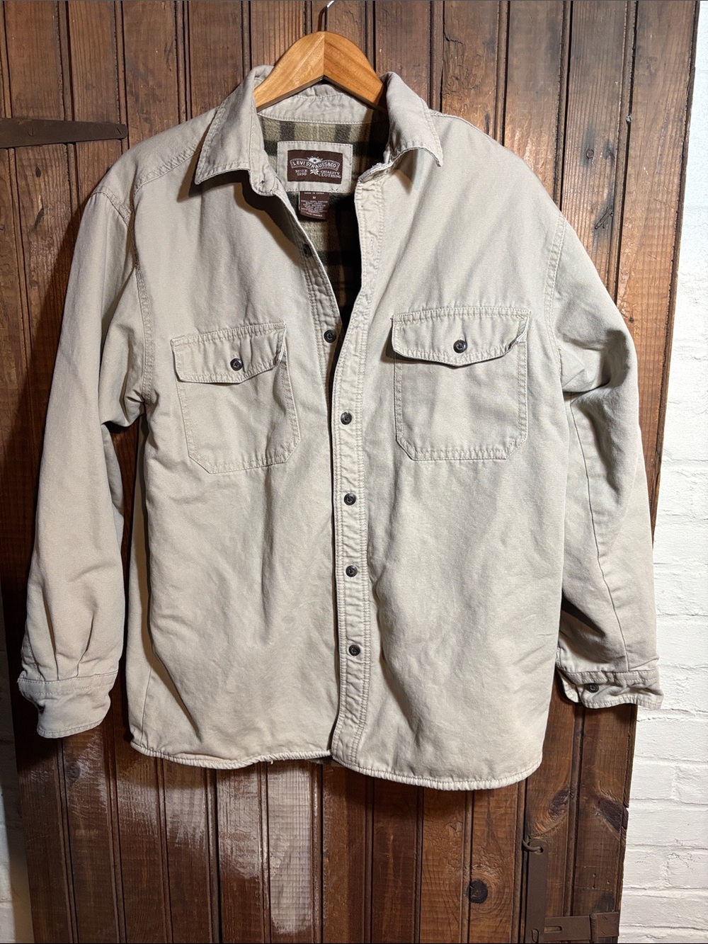 Levi's Beige Insulated Shirt Jacket